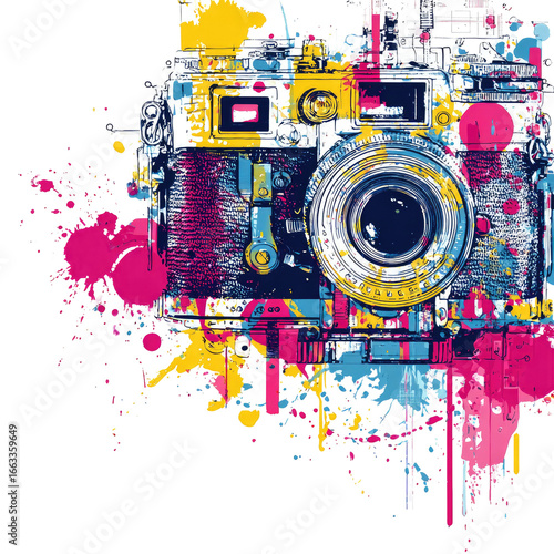 Colorful abstract camera design