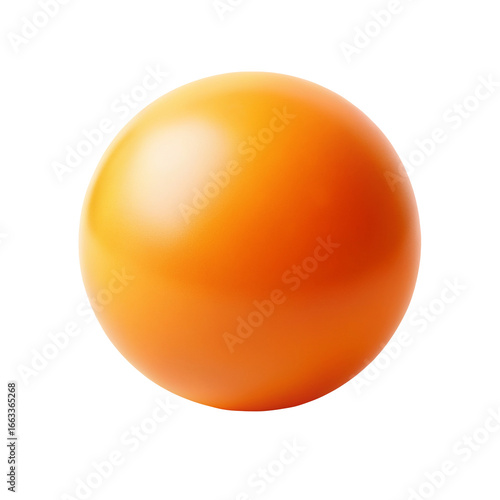 orange ping pong ball	