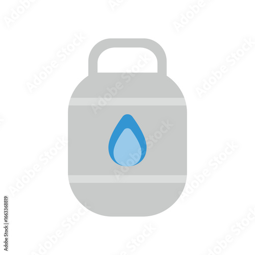ガスタンクのベクターイラスト：ライフライン・エネルギー - Gas Tank Vector Illustration: Lifeline and Energy