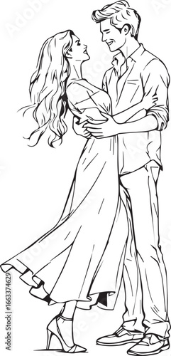 Held in Balance — a moment of mutual embrace in monochrome