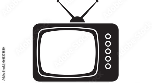 Retro television set with classic design elements