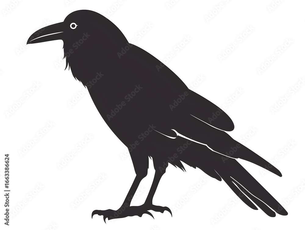 Fototapeta premium raven silhouette