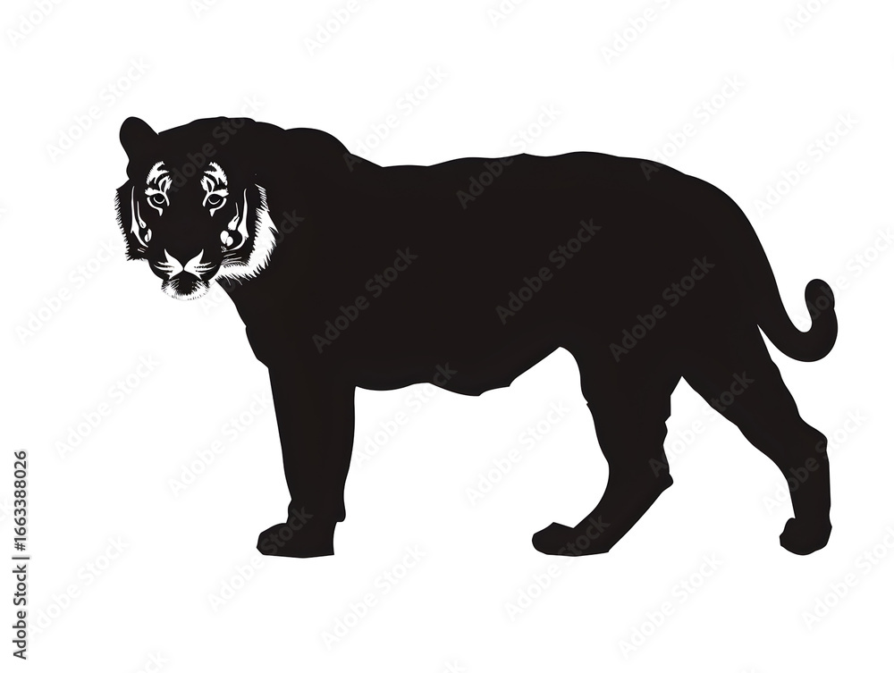 Obraz premium tiger silhouette