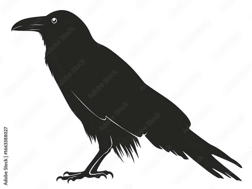 Obraz premium raven silhouette