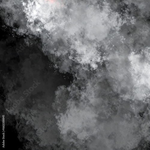 Abstract grayscale paint splatter