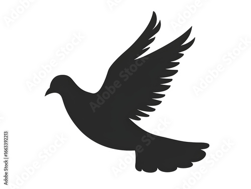 simple dove silhouette