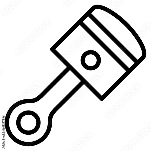 Piston  Icon Element For Design