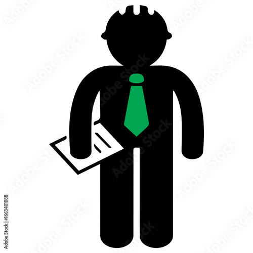Supervisor black icon