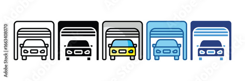 Garage  Icon Element For Design