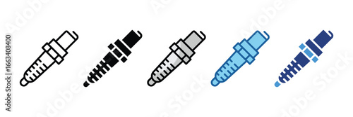 Spark Plug  Icon Element For Design
