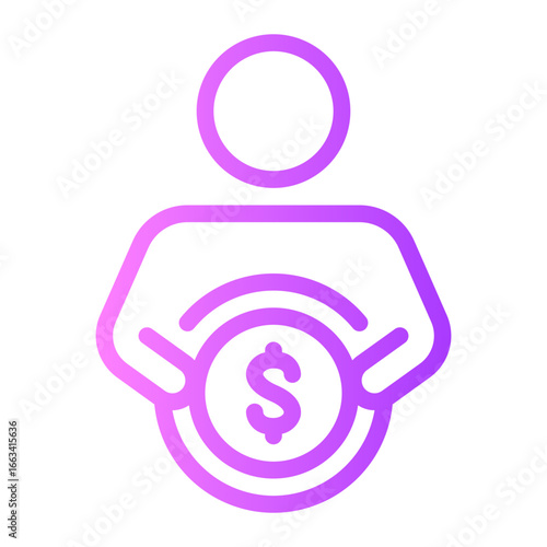 income gradient icon