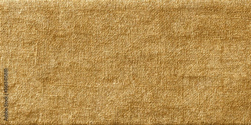 Detailed close up of natural yellow beige linen textured fabric background