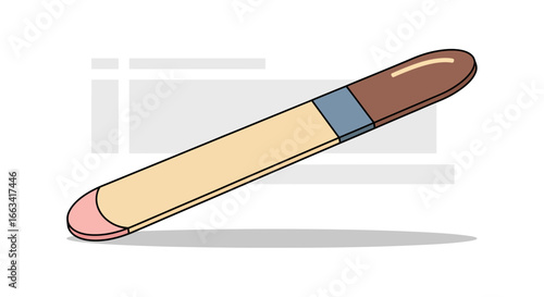 Illustration of a Nail File Tool for Manicure Care