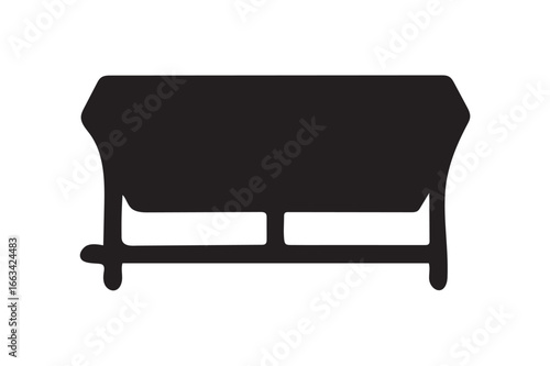 cattle feeder silhouette.