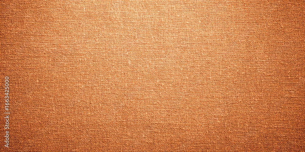 Fototapeta premium Detailed macro view of a vibrant orange linen texture with intricate weave