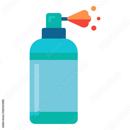 Air Freshener Spray Vector | Generative AI Linocut Silhouette Illustration