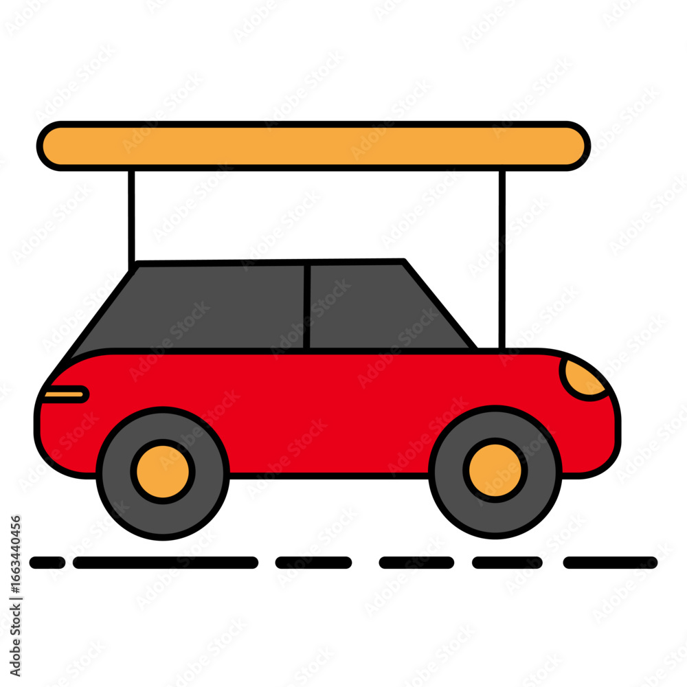 Obraz premium vector illustration of a car