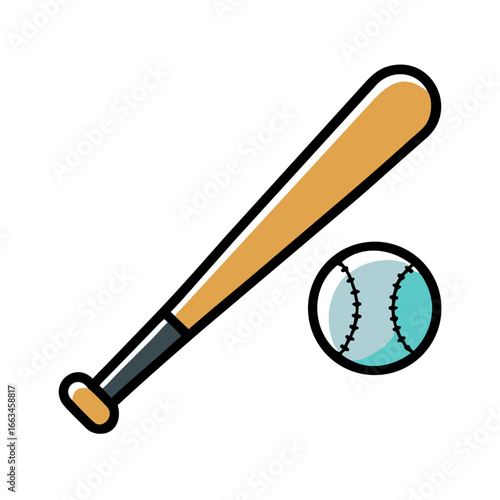 baseball bat and ball,baseball, baseball icon, baseball vector illustration, baseball vector icon, baseball icon isolated on white.
