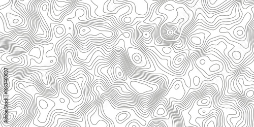 Topographic map background with geographic grid for hiking and mountain sport. luxury topographic wavy pattern and geographic grid map design. paper texture Imitation of a geographical map shades.