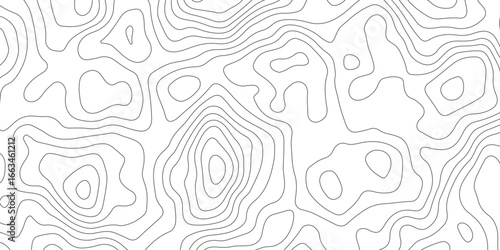 Topographic map background with geographic grid for hiking and mountain sport. luxury topographic wavy pattern and geographic grid map design. paper texture Imitation of a geographical map shades.