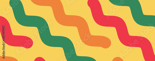 Creative concept of summer bright and juicy banner. Modern abstract art design with wavy shapes. Templates for celebration, ads, branding, card, cover, label, poster, sales