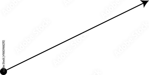 Black Arrow Pointer Illustration on White Background