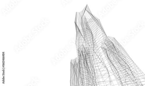 architecture building vector 3d illustration