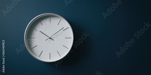 Wallpaper Mural The Modern Wall Clock in a Minimalist Interior Setting. Torontodigital.ca