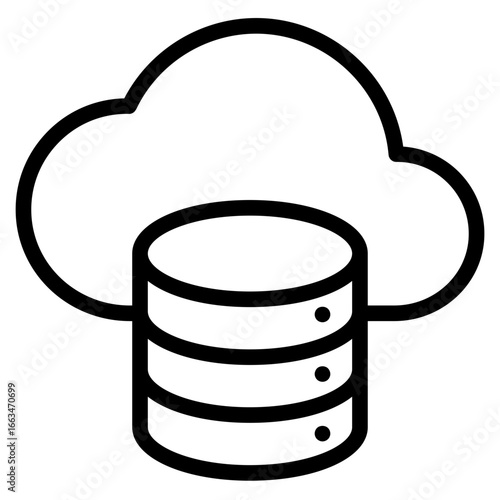 Cloud sorage icon in vector illustration