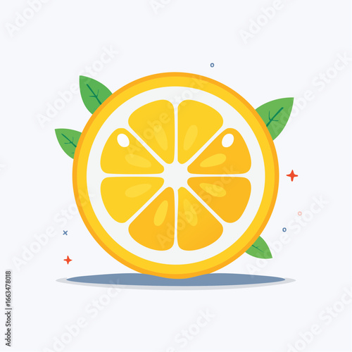 Citrus Fruit Slice Illustration