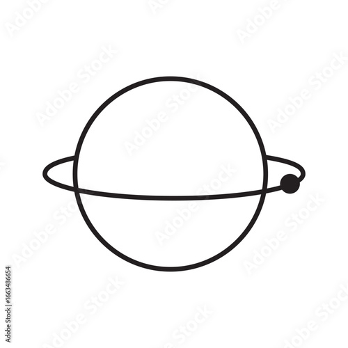 a simple planet with rotating star