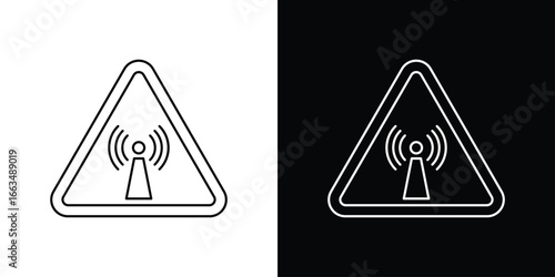 Non ionizing radiation hazard sign