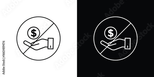 No money sign
