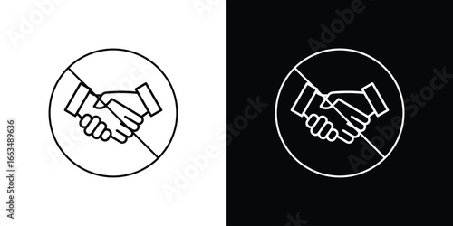 No handshake sign