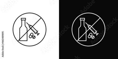 No drugs or alcohol sign