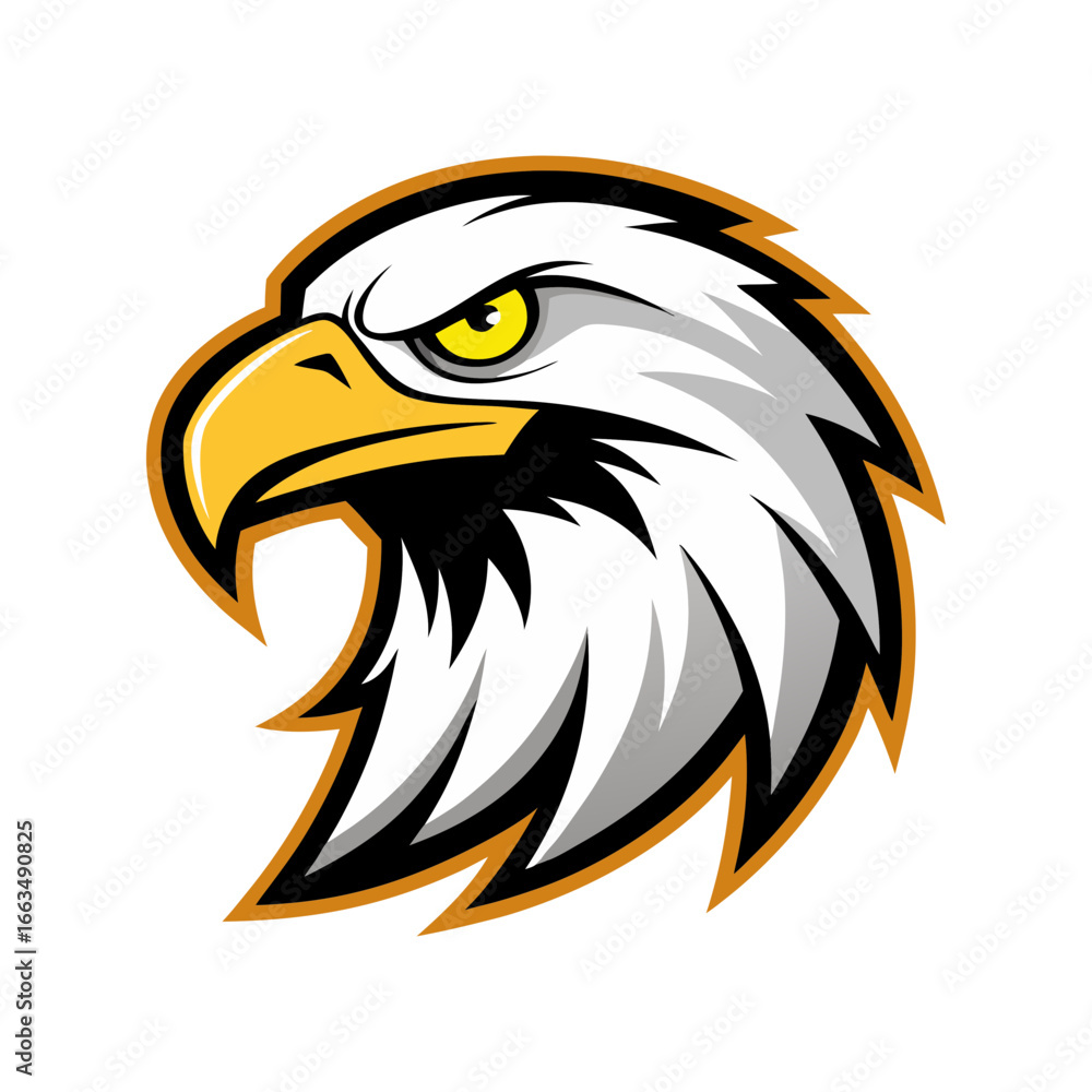 Obraz premium eagle head logo vector art
