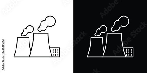 Heat power station icon