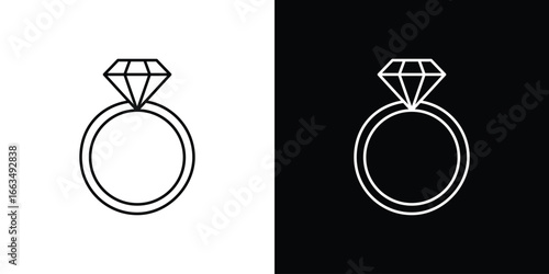 Diamond ring icon
