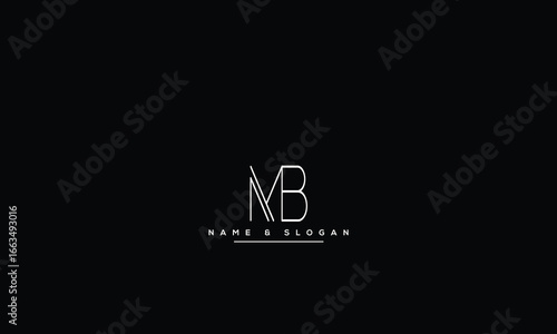 MB, BM, M, B Abstract Letters Logo Monogram