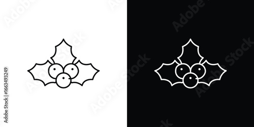 Christmas holly berry icon