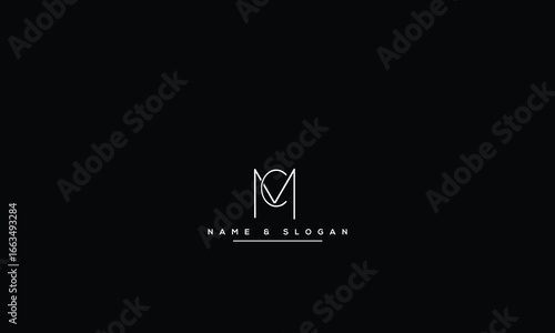 MC, CM, M, C Abstract Letters Logo Monogram
