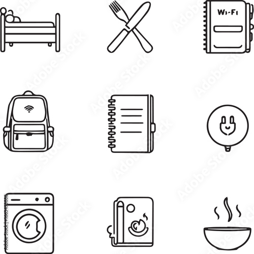 Daily Rituals — Nine Icons of Rest, Nourishment, and Quiet Utility