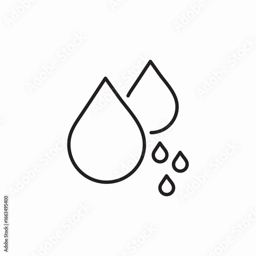 humidity wet icon sign vector