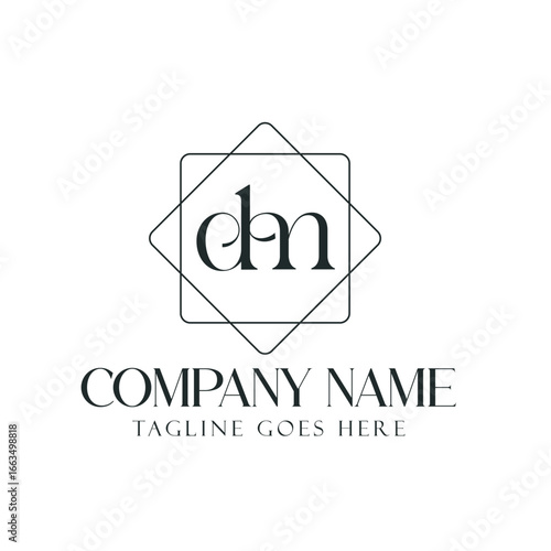 Creative Letter DM or MD Luxury Vector Logo Design for Jewelry, and Boutique. 標誌設計, ロゴデザイン, Diseño de logotipo