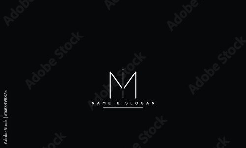 MI, IM, M, I Abstract Letters Logo Monogram
