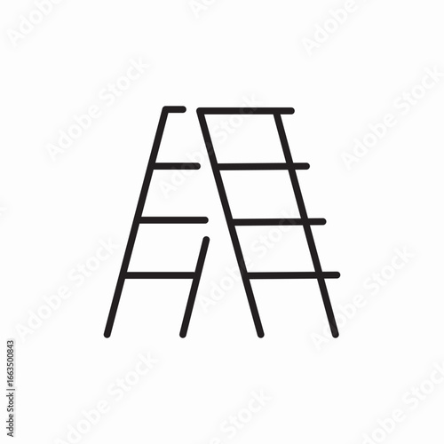 ladder steps icon sign vector