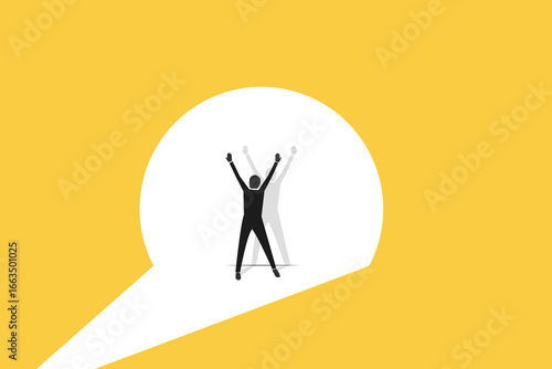 Businessman talent hiring. concept of ambition, career opportunity, recruitment