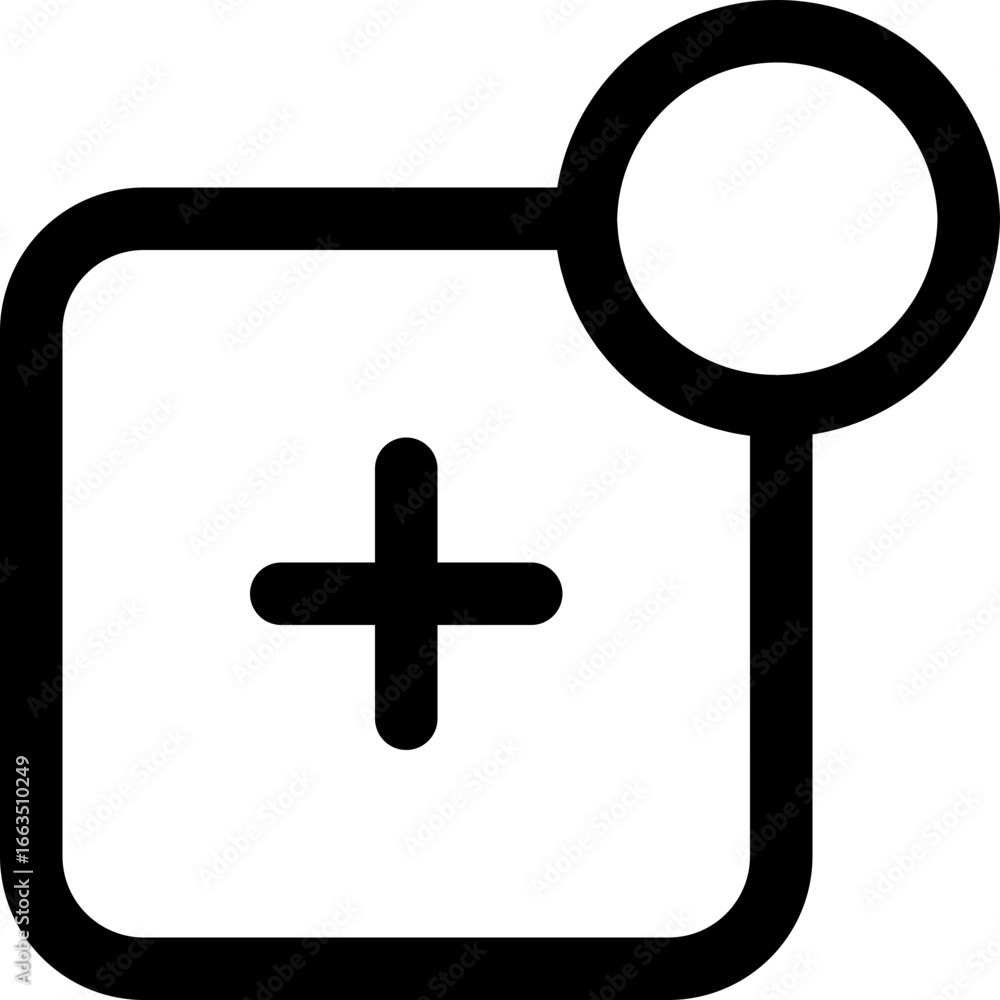 Fototapeta premium plus ui icon outline expand