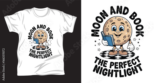 Moon phases graphic vector t shirt design print.