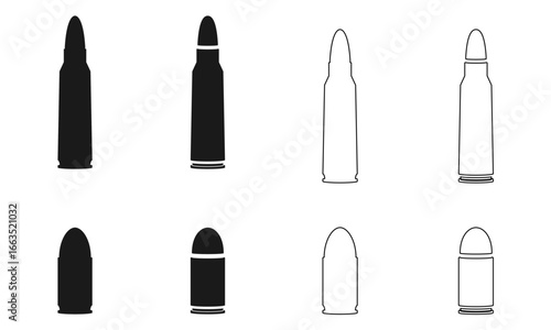 bullet icon set vector illustration isolated on white background.